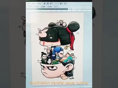 Materiał papierowy typ A3/A4 Świetny/ciemny odrzutowiec atramentowy ciepłowy do sublimacji na koszulce